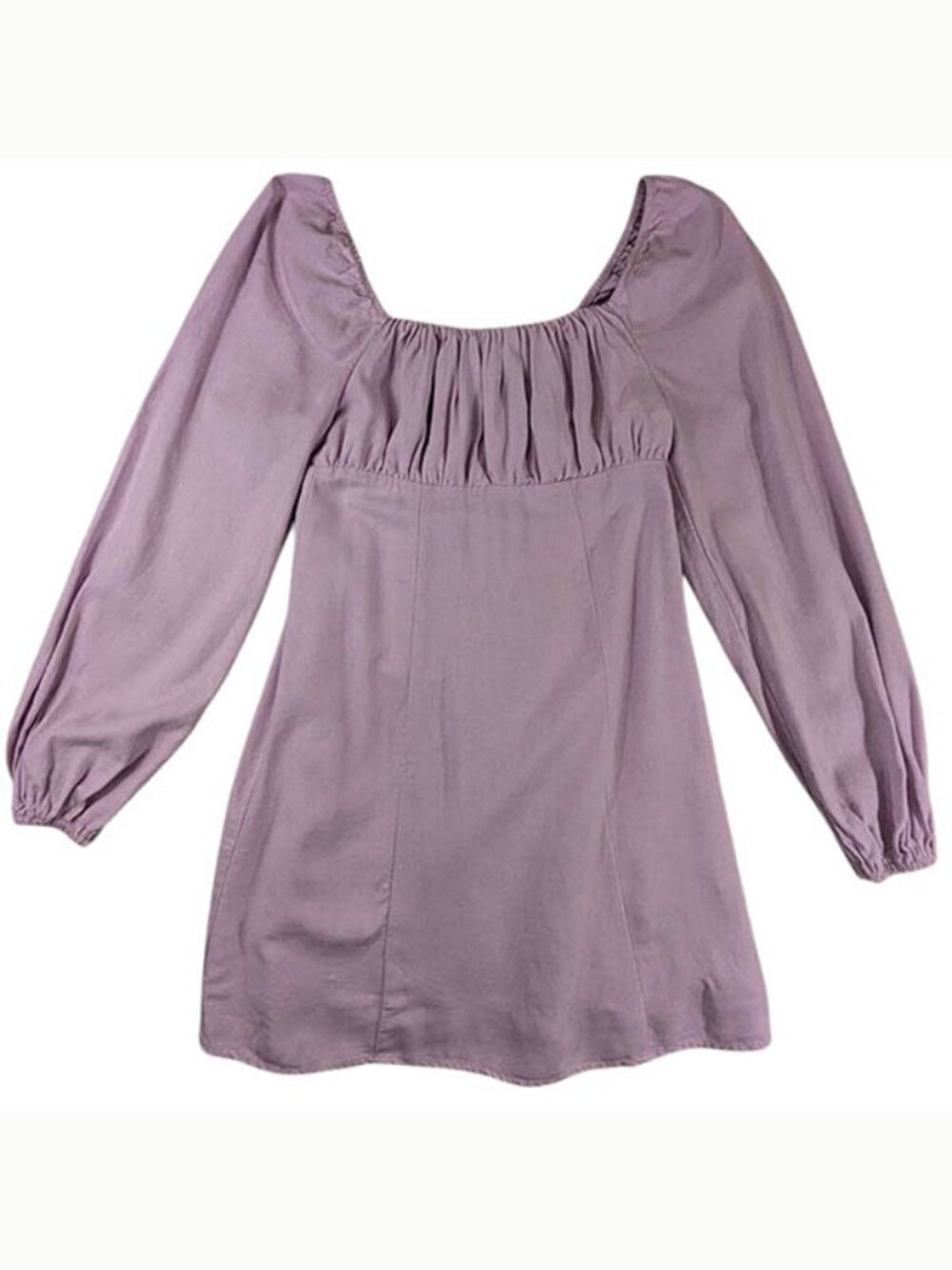 Mini Dress Womens XS Purple Milkmaid Coquette Cottagecore Babydoll Peasant‎ Boho